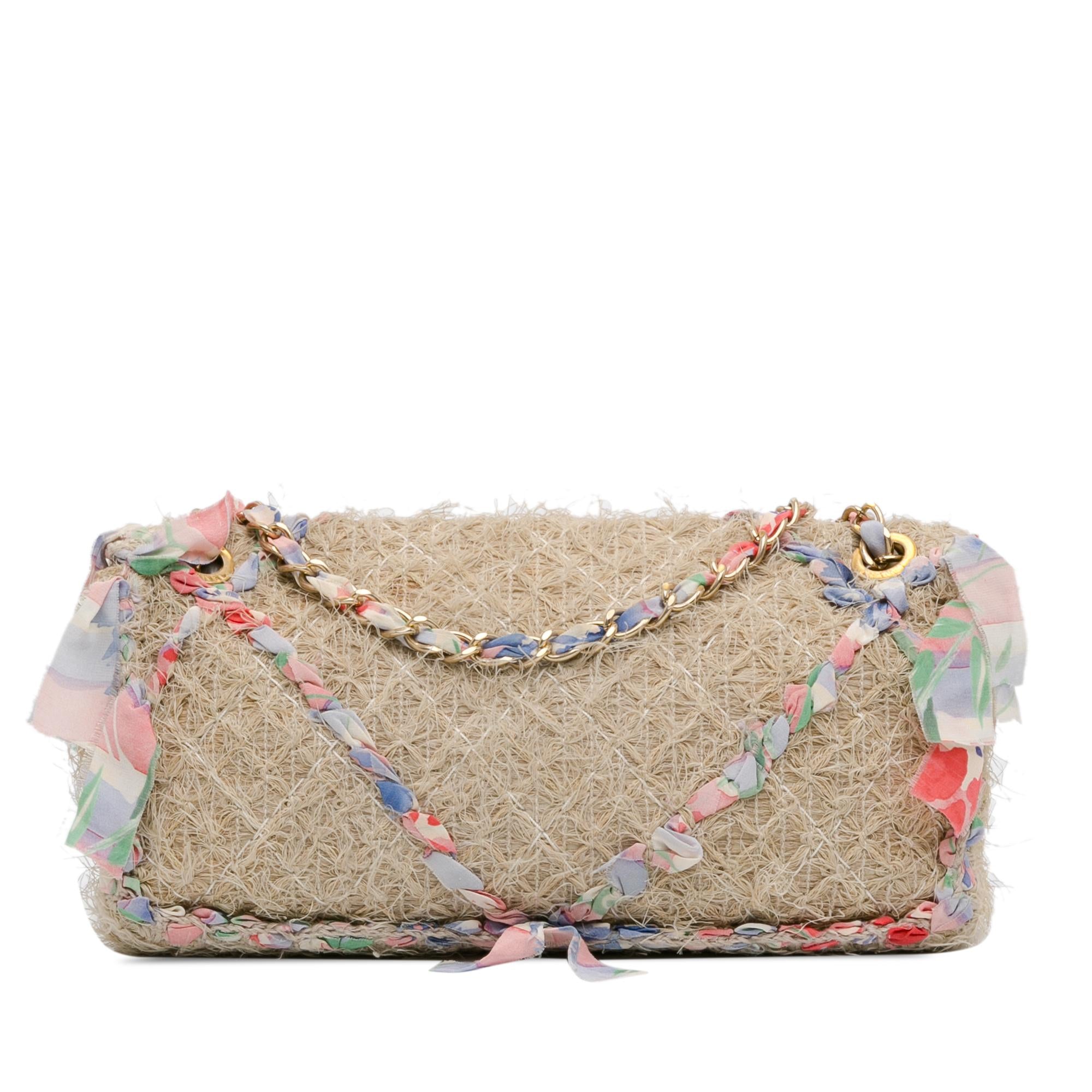 Chanel CC Straw Country Flap