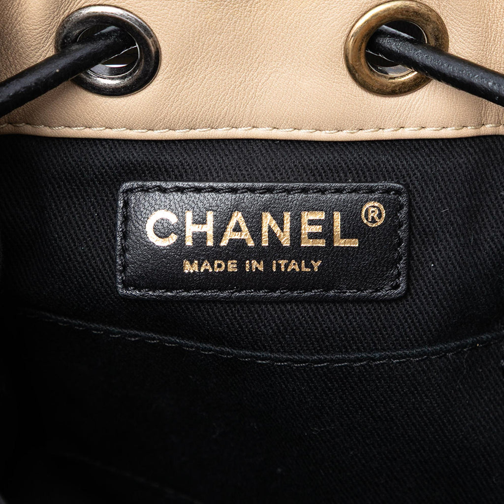 Chanel CC Suede Wild Stitch Bucket Bag