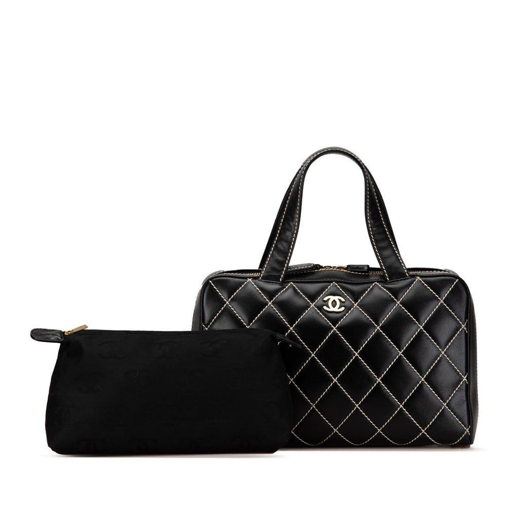 Chanel CC Wild Stitch Lambskin Handbag (SHG-SgvNml)