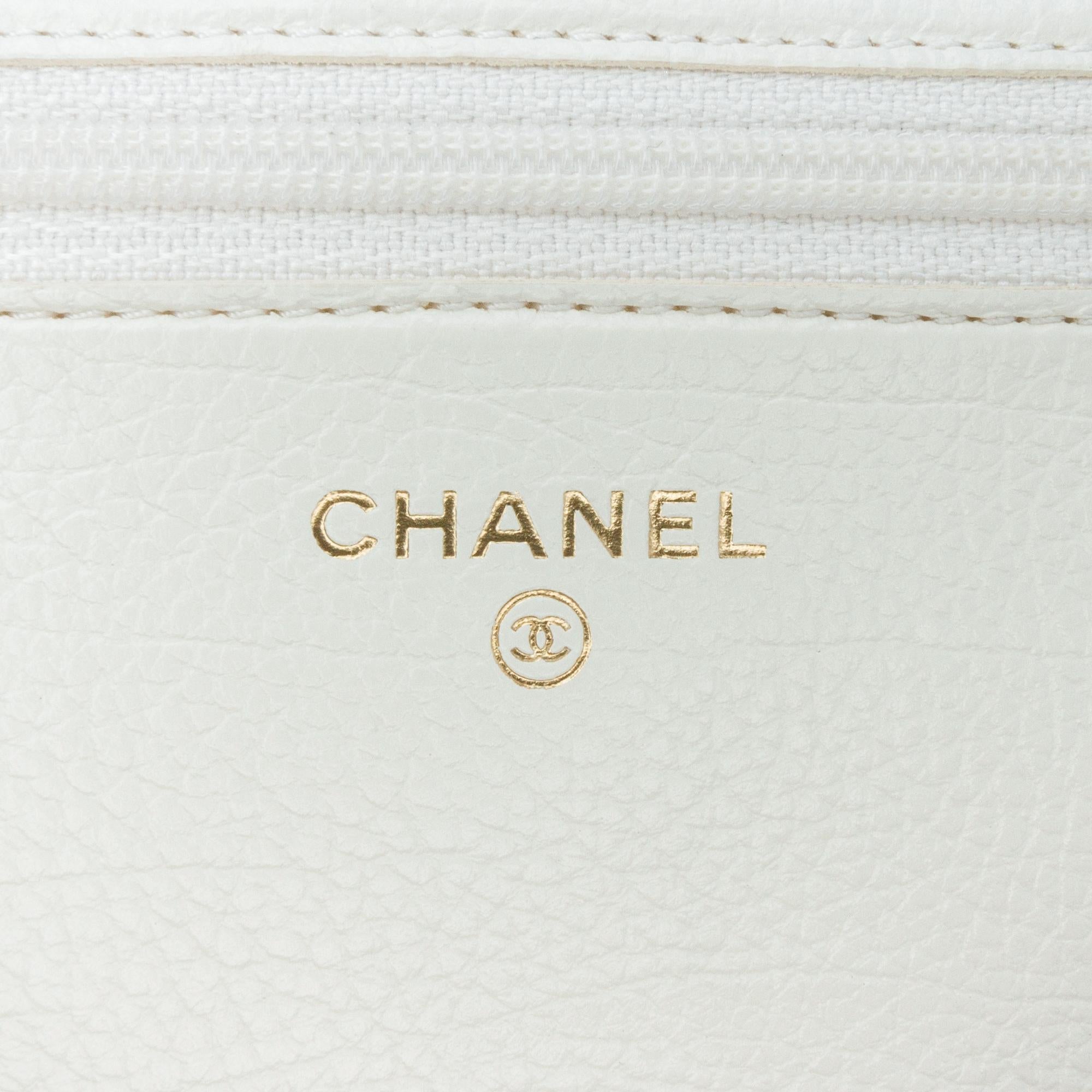 Chanel Calfskin Crochet 19 Wallet On Chain