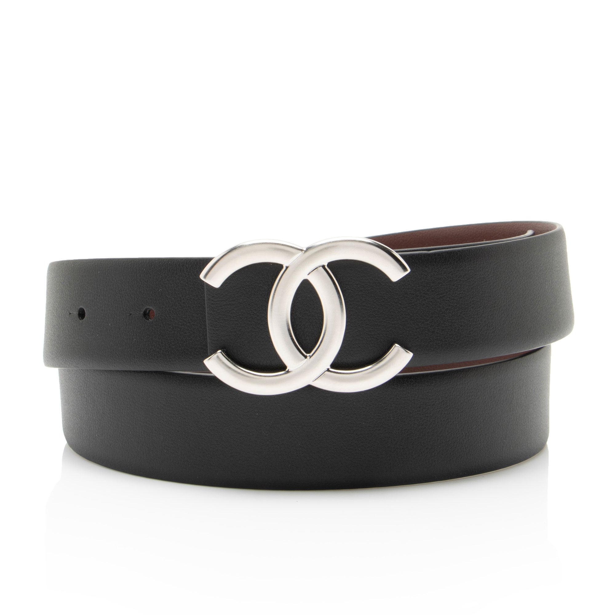 Chanel Calfskin Reversible CC Belt - Size 34 / 85