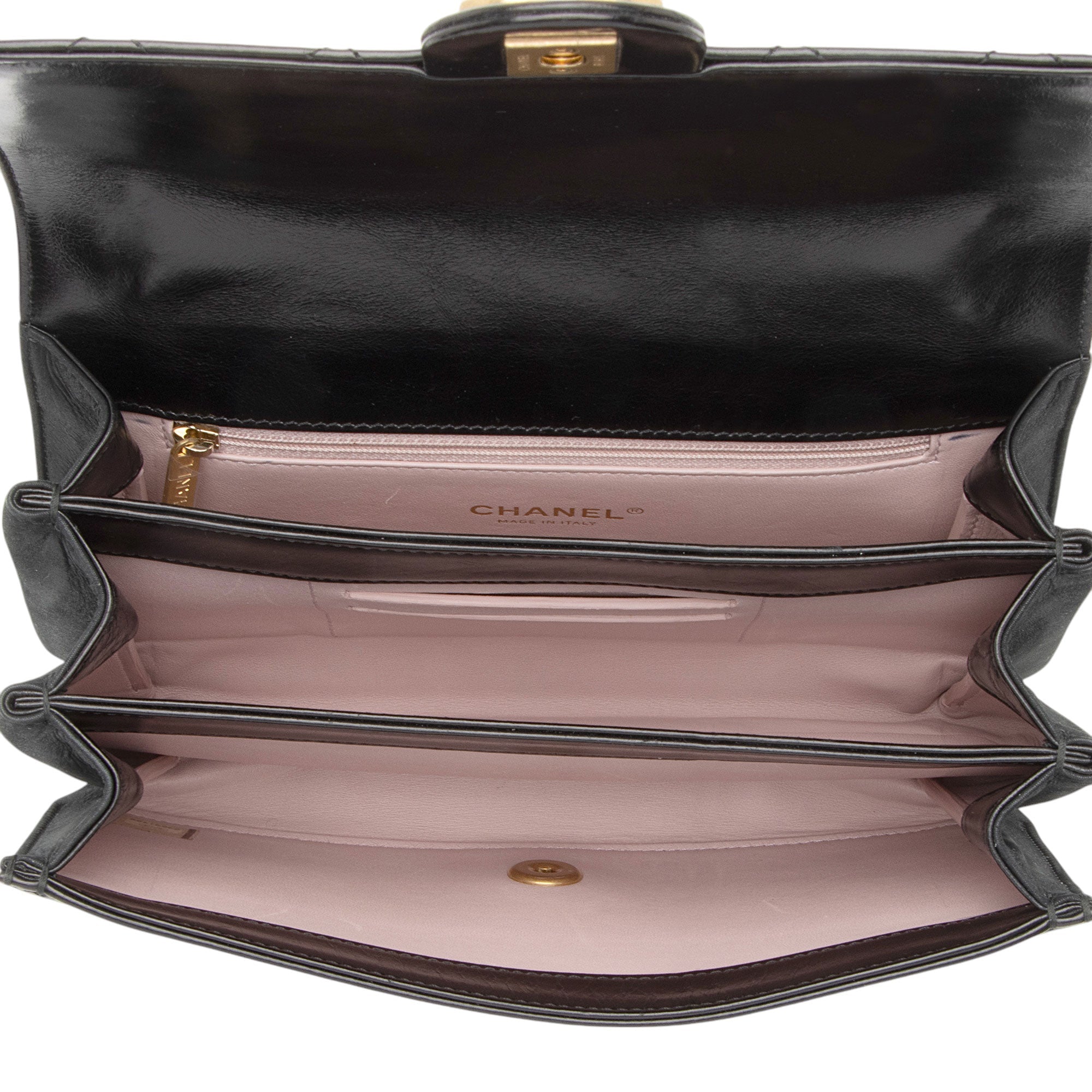 Chanel Calfskin Straight Line Small Flap Bag (SHF-6VRqD4)