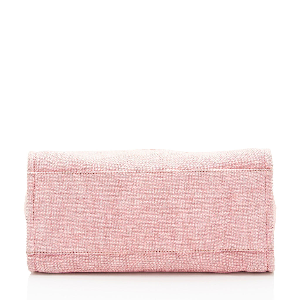 Chanel Woven Straw Deauville Medium Tote
