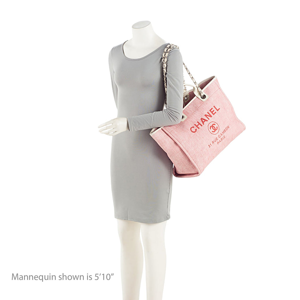 Chanel Woven Straw Deauville Medium Tote