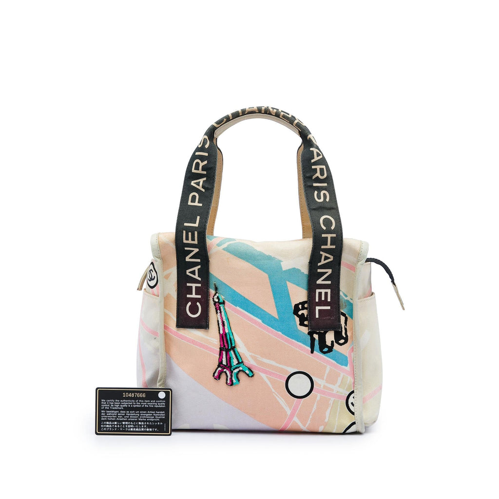 Chanel Canvas Eiffel Tower Handbag