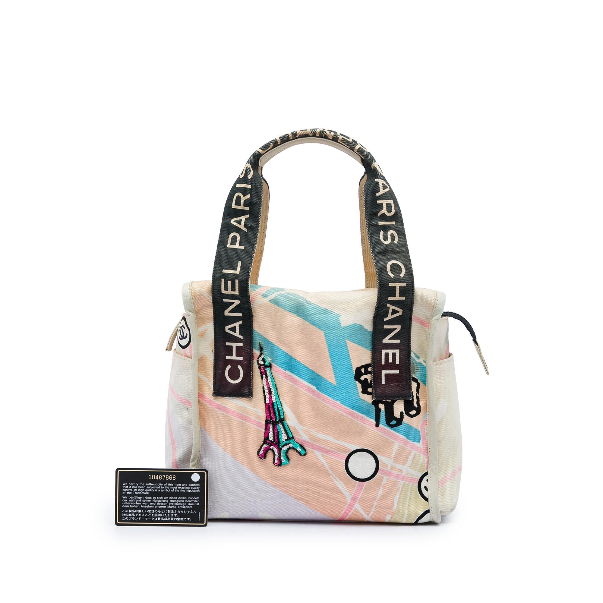 Chanel Canvas Eiffel Tower Handbag
