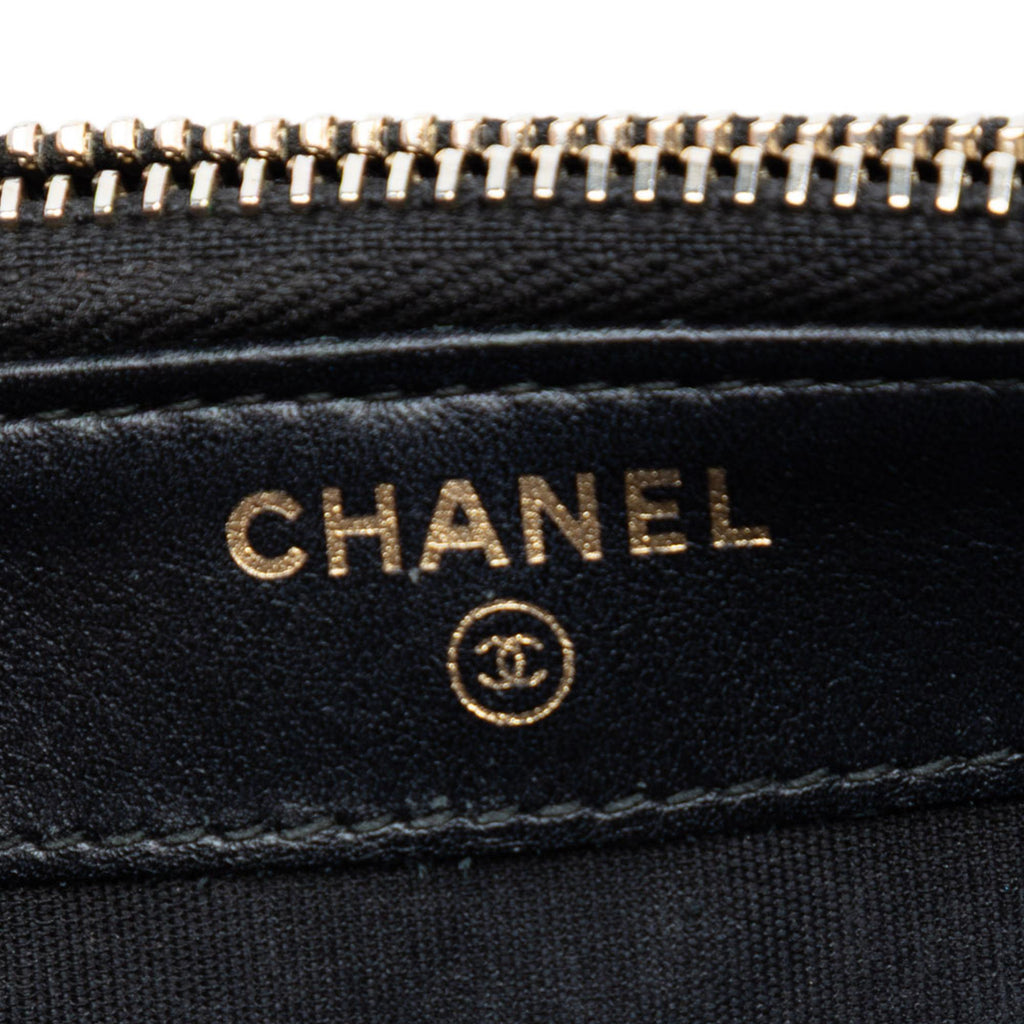 Chanel Caviar CC Filigree Clutch with Chain