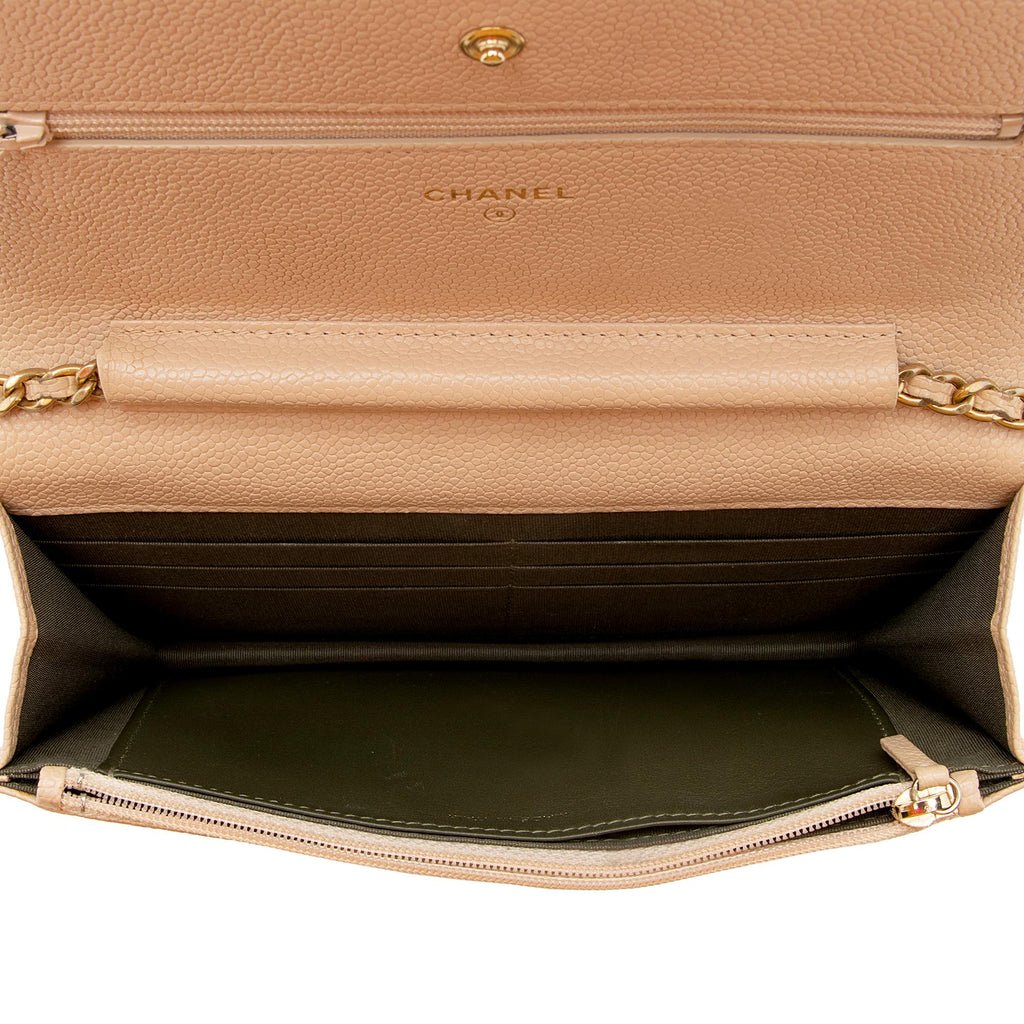 Chanel Caviar Leather Boy Wallet on Chain Bag (SHF-22356)