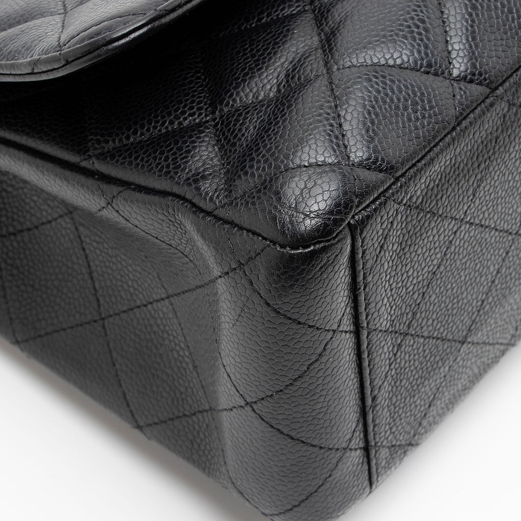 Chanel Caviar Leather Classic Maxi Single Flap Bag