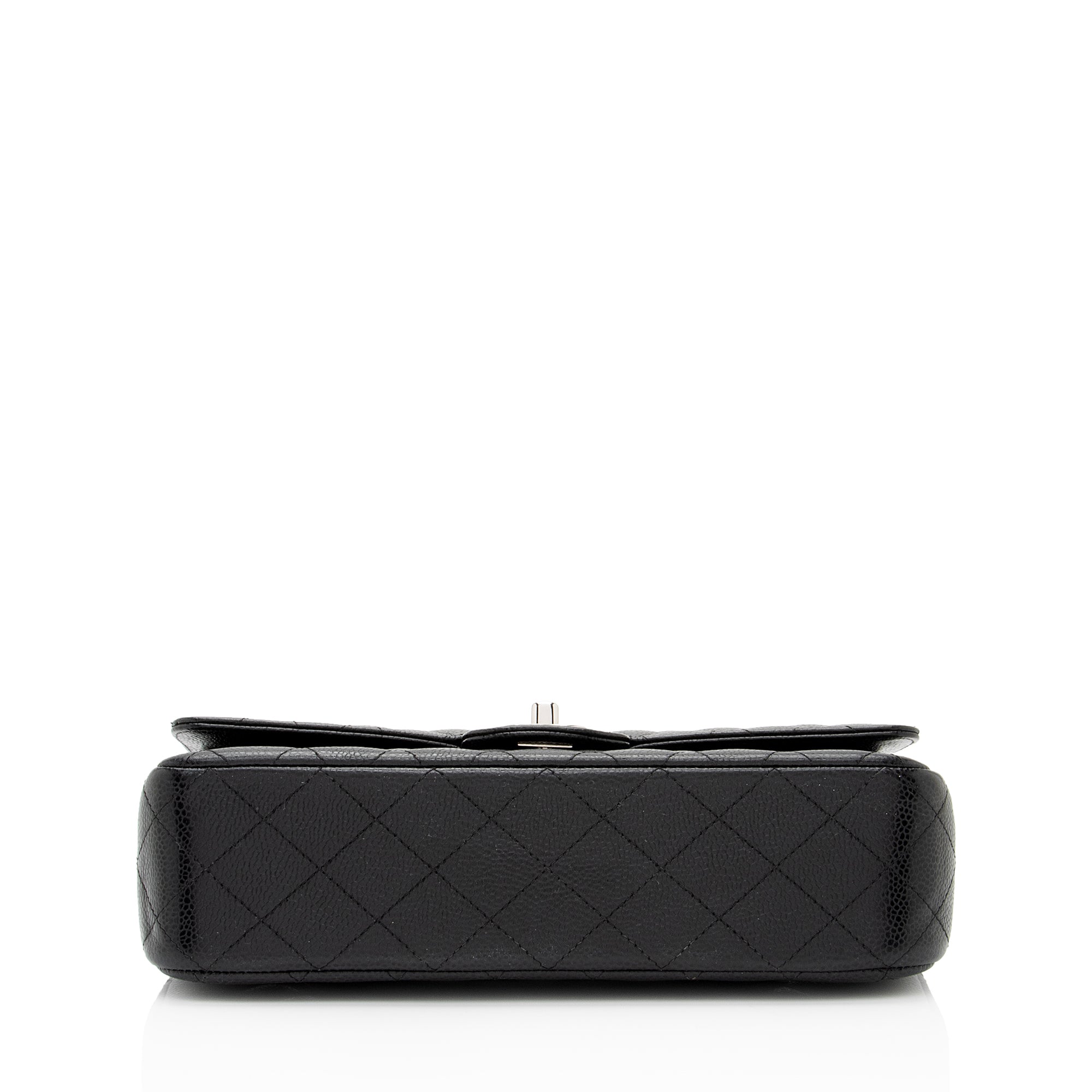 Chanel Caviar Leather Classic Medium Double Flap Bag (SHF-9ANmGR)