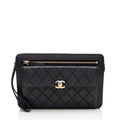 Chanel Caviar Leather Classic Trendy Pouch