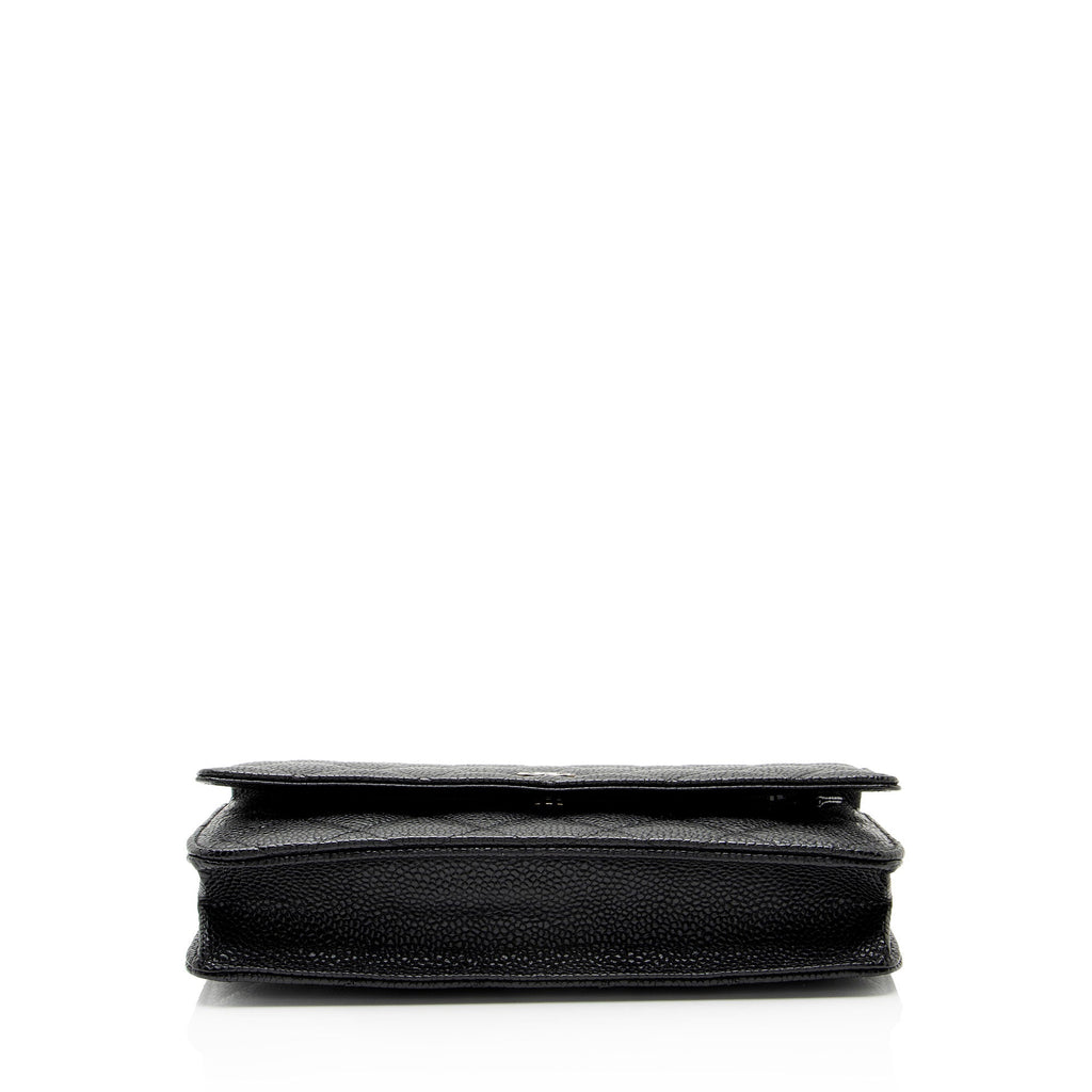 Chanel Caviar Leather Classic Wallet on Chain