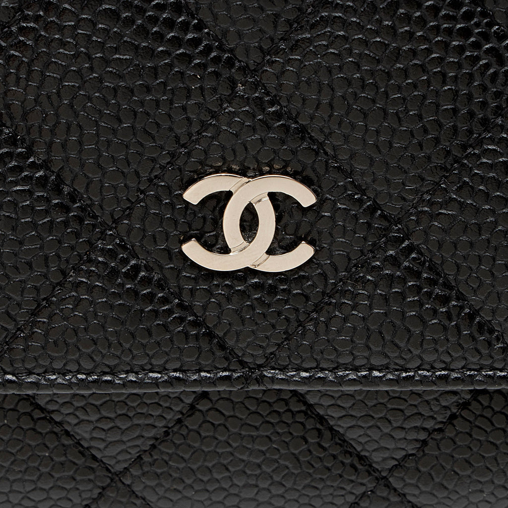 Chanel Caviar Leather Classic Wallet on Chain
