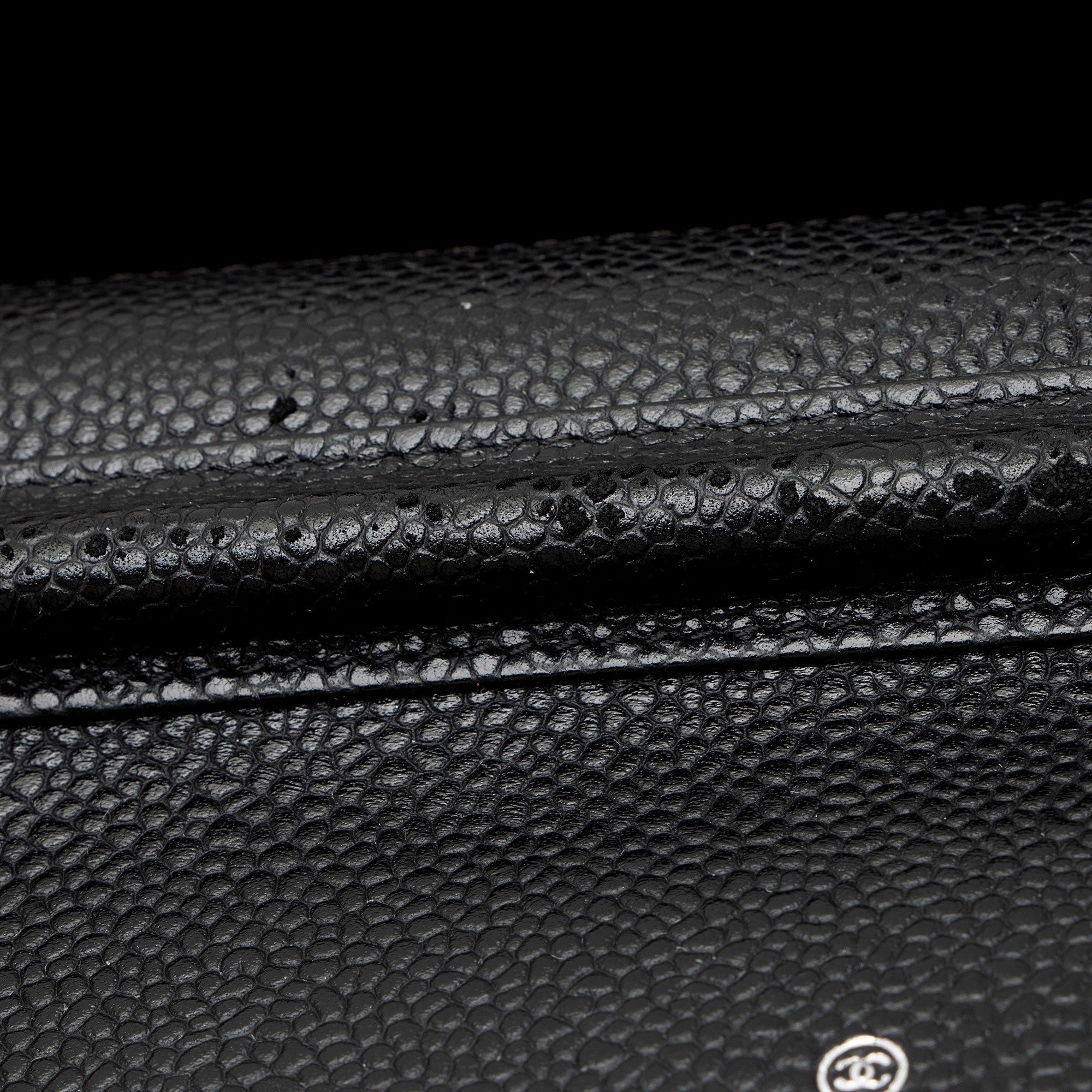 Chanel Caviar Leather Classic Wallet on Chain