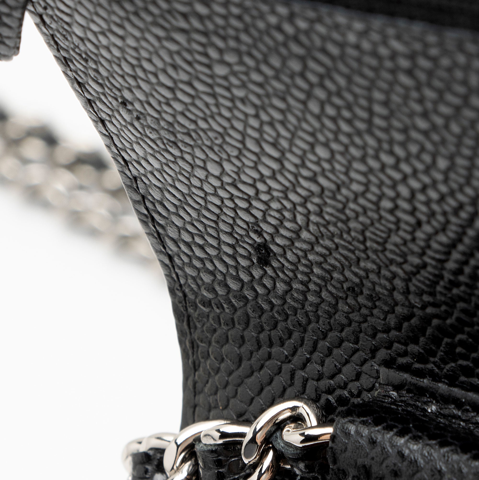 Chanel Caviar Leather Classic Wallet on Chain