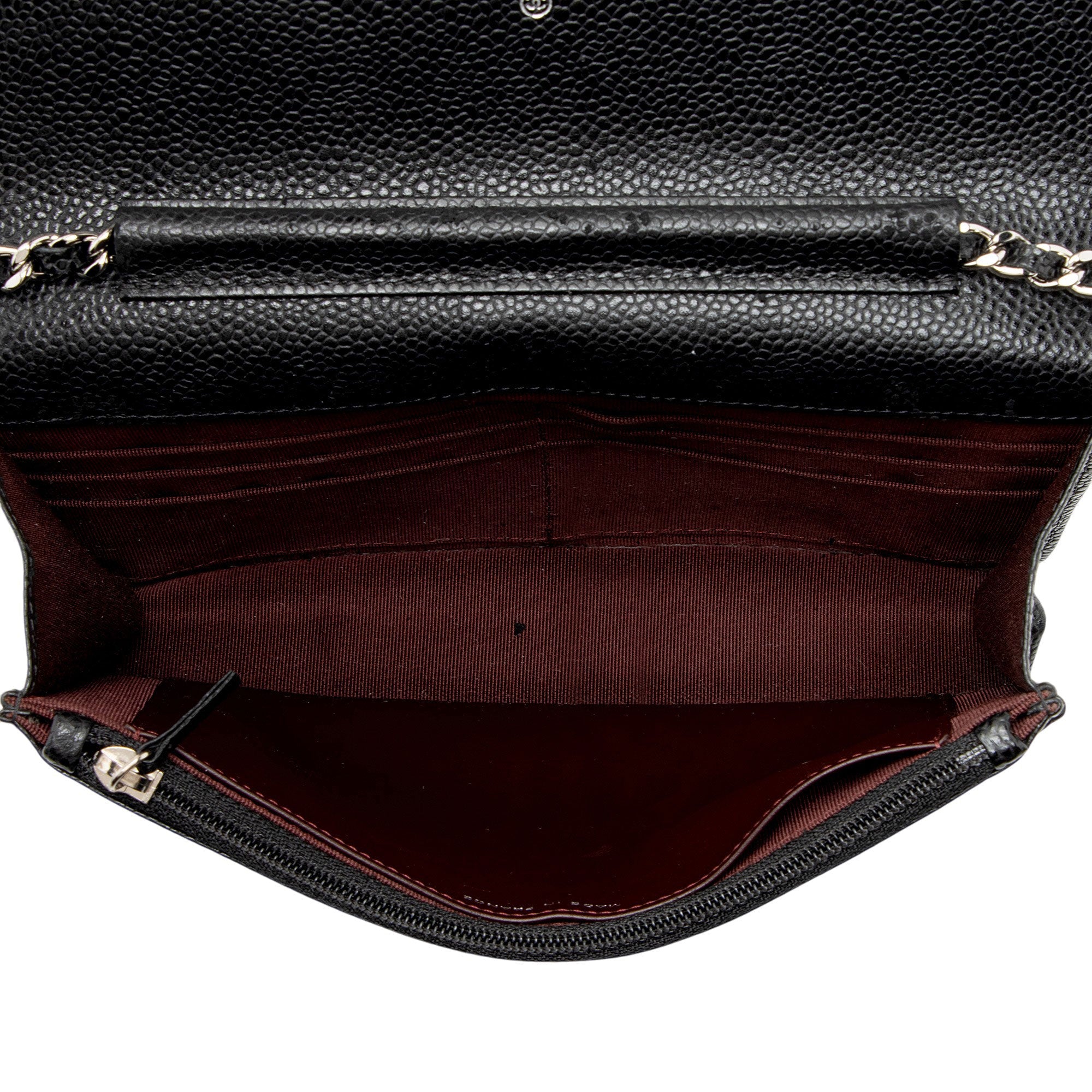 Chanel Caviar Leather Classic Wallet on Chain