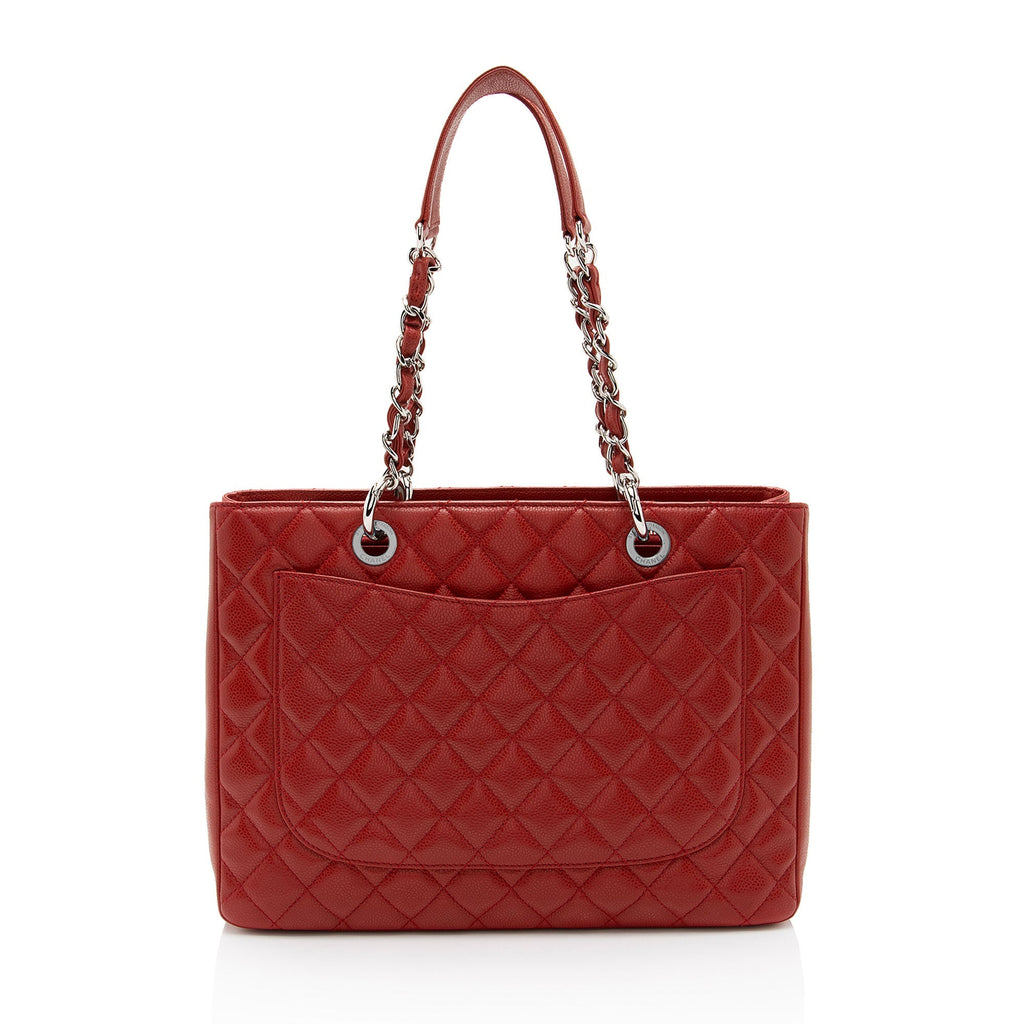 Chanel Caviar Leather Grand Shopping Tote (SHF-pUyEza)