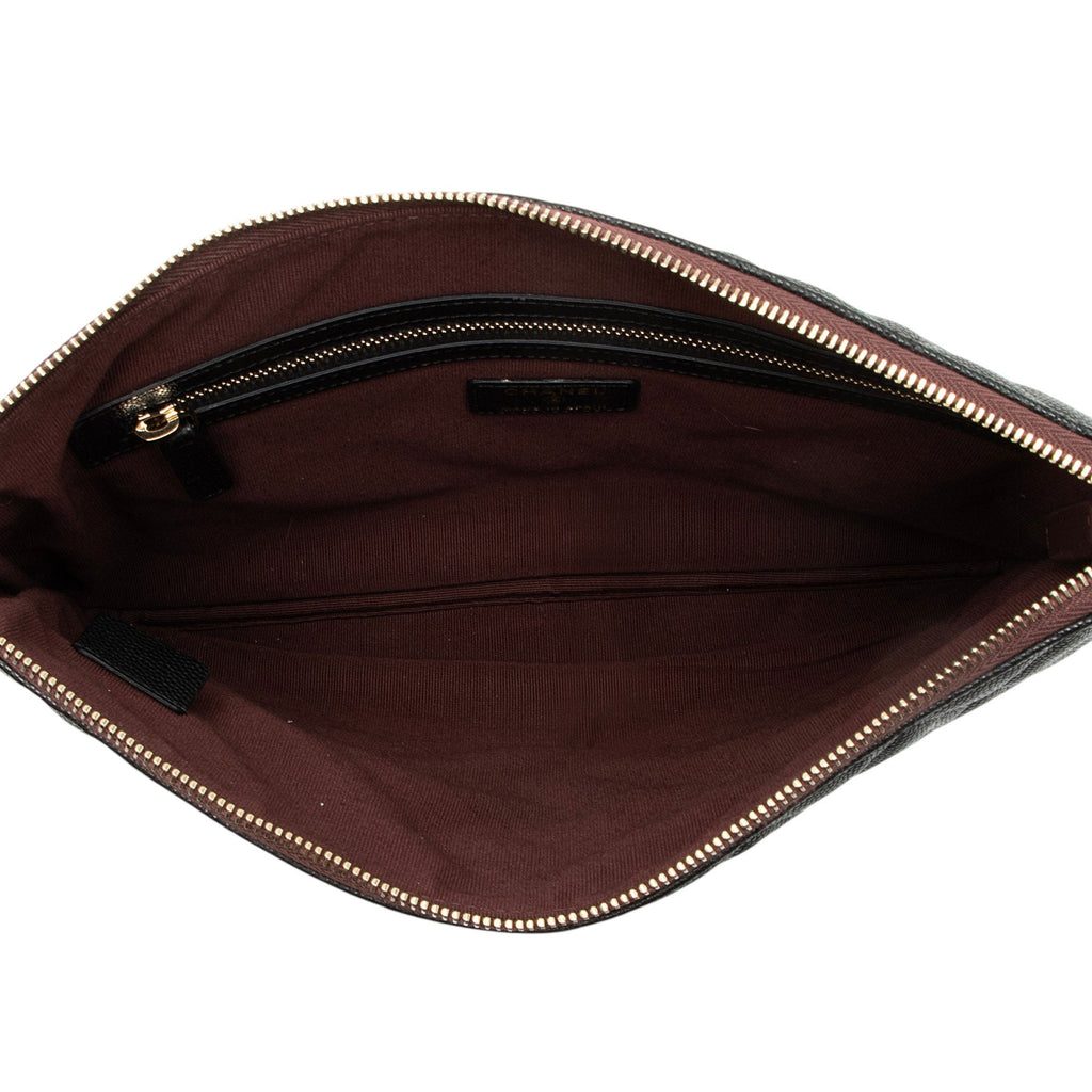 Chanel Caviar Leather Classic Zipped Pouch