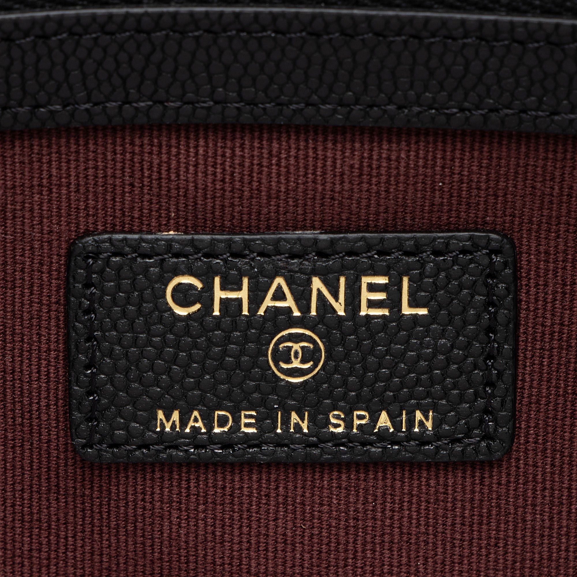 Chanel Caviar Leather Classic Zipped Pouch