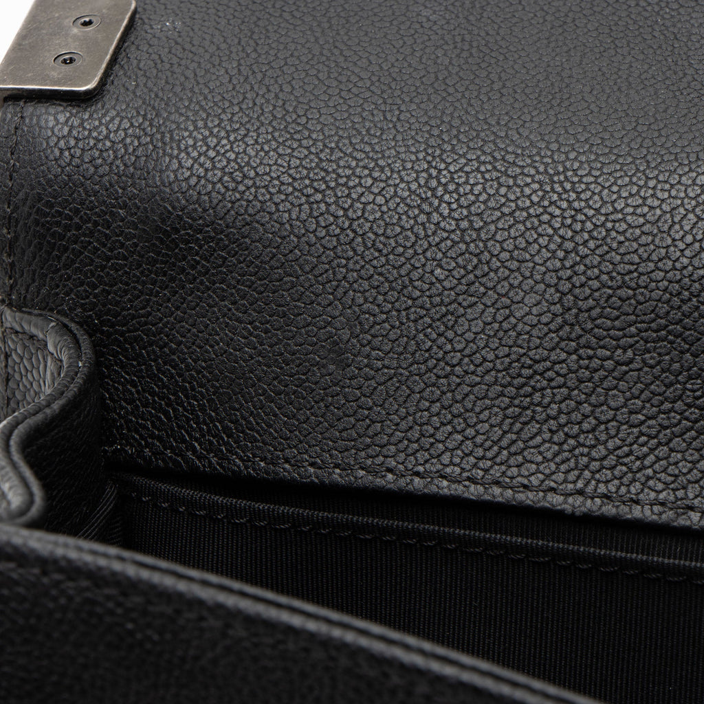 Chanel Caviar Leather Old Medium Boy Bag