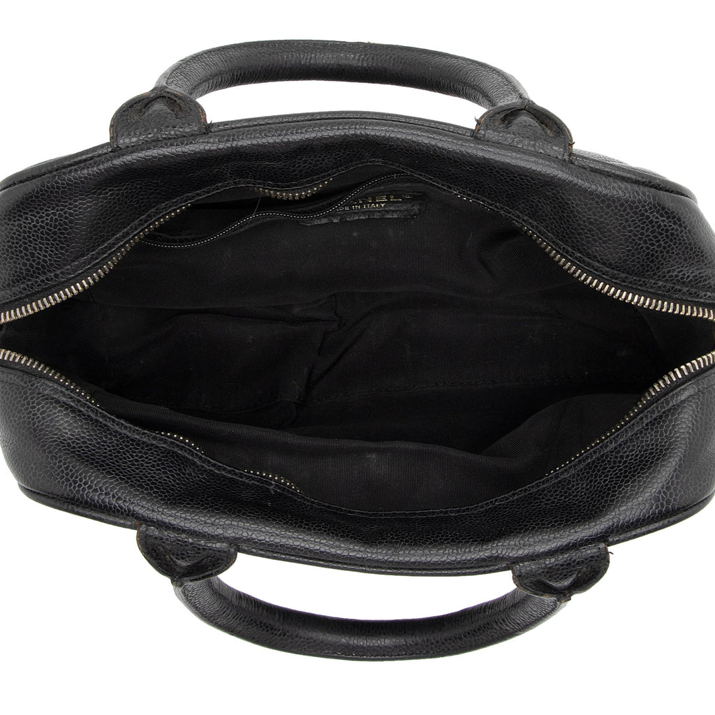 Chanel Caviar Leather Timeless CC Small Bowler Bag (SHF-SYECsY)