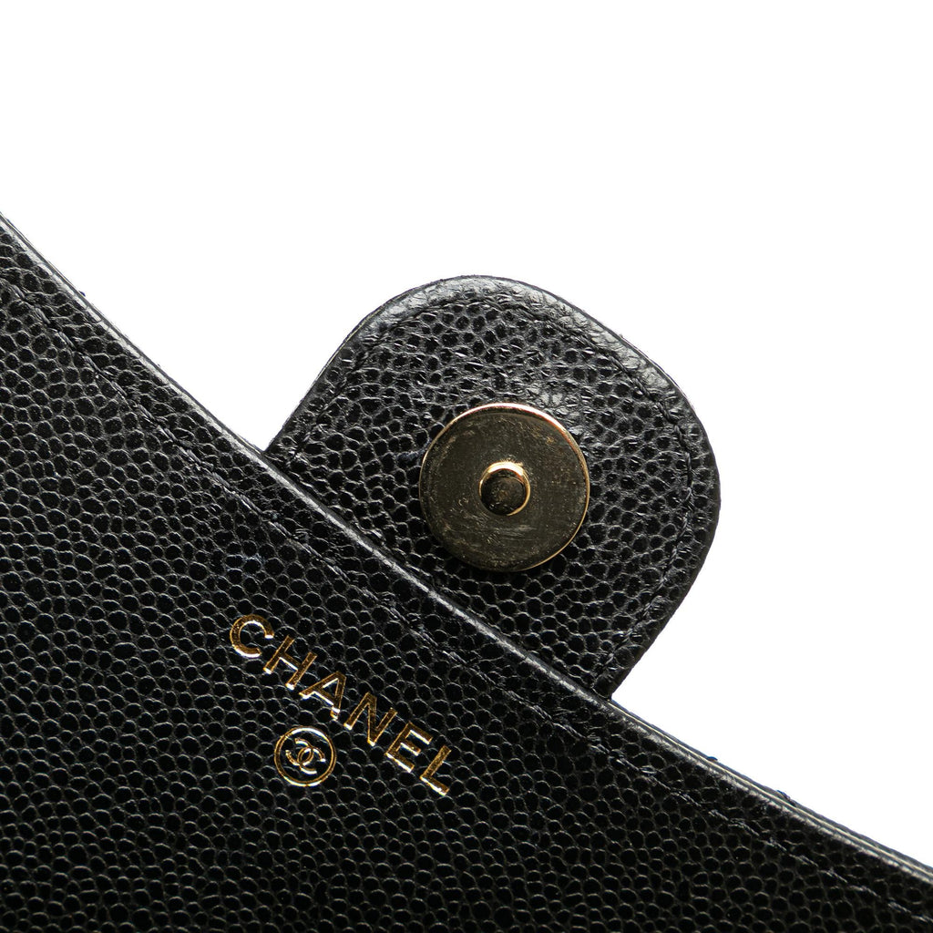 Chanel Caviar Quilted Phone Holder Wallet on Chain