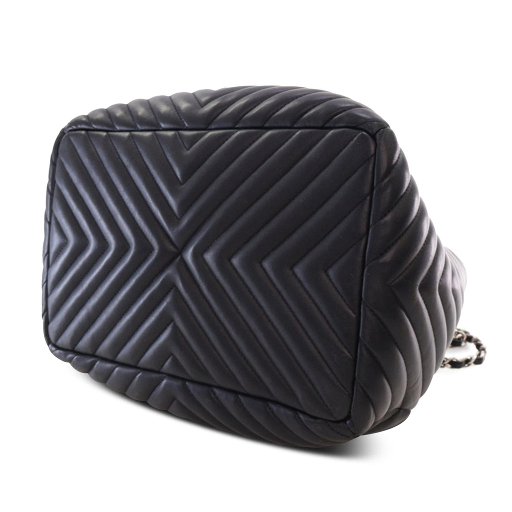 Chanel Chevron Calfskin Urban Spirit Bucket Bag