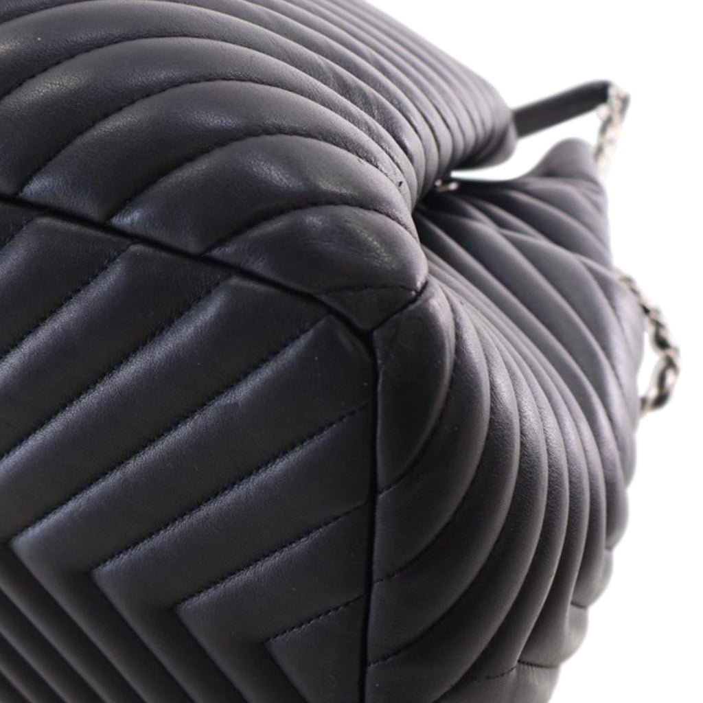 Chanel Chevron Calfskin Urban Spirit Bucket Bag