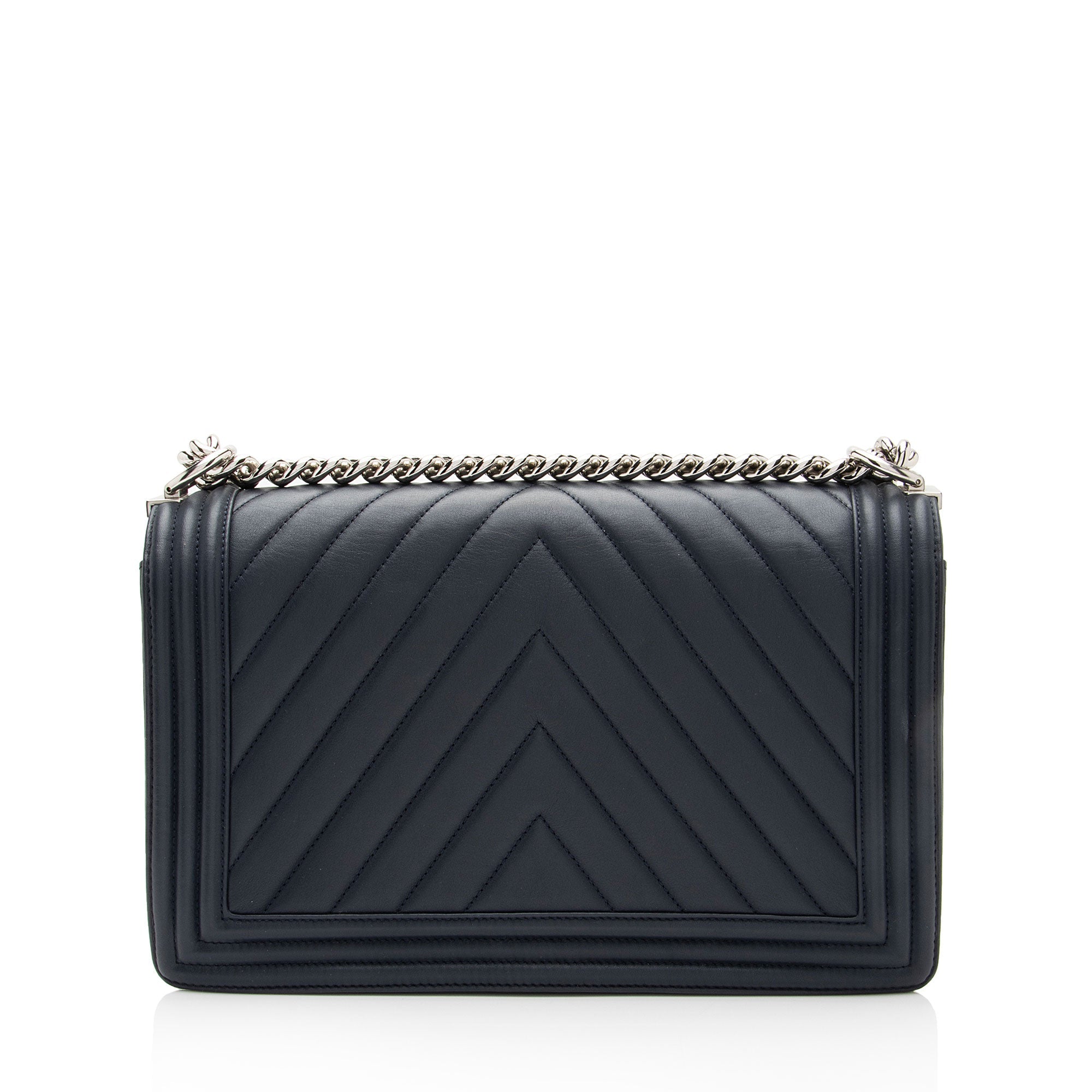 Chanel Chevron Lambskin New Medium Boy Bag (SHF-SYvI5N)