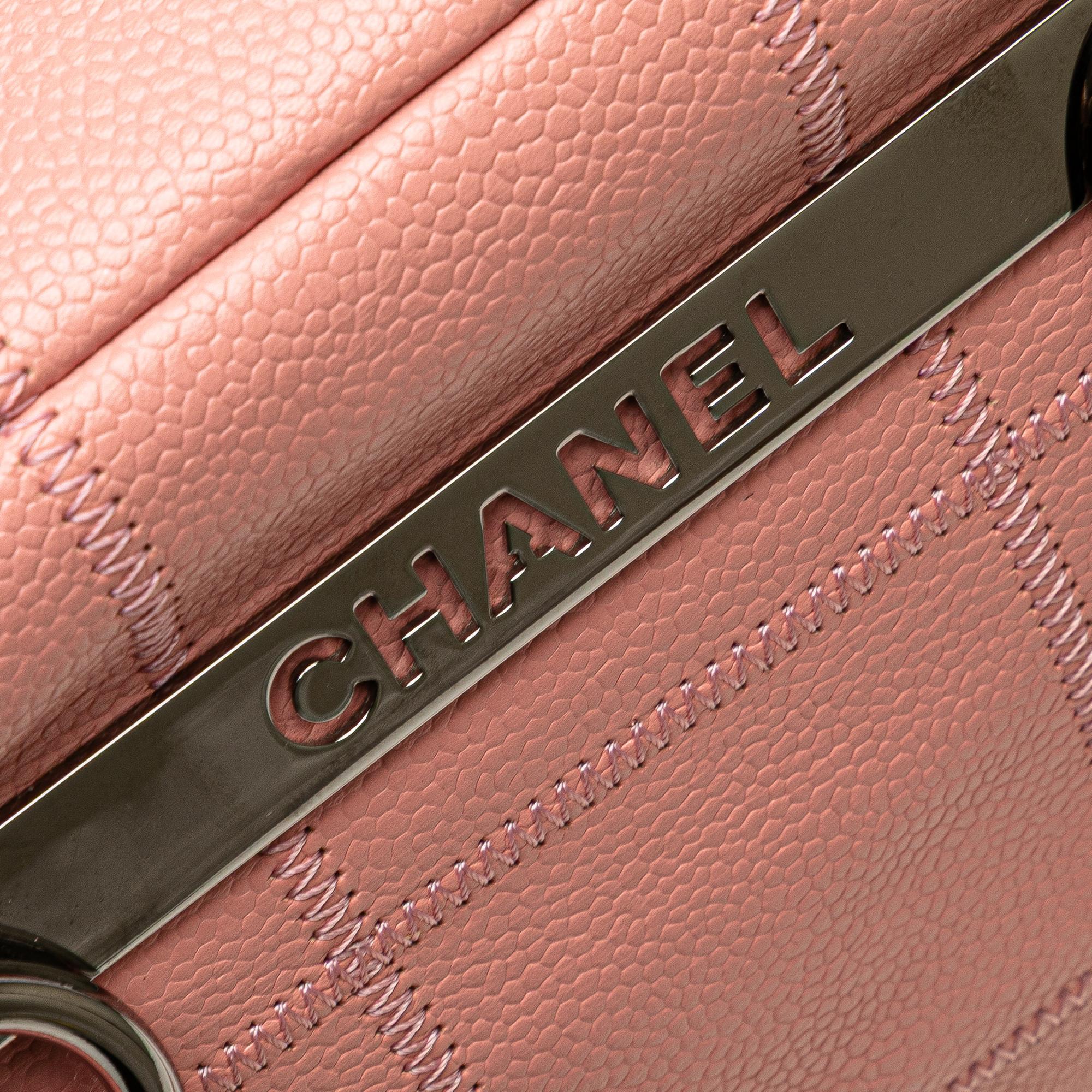 Chanel Choco Bar Caviar Shoulder Bag