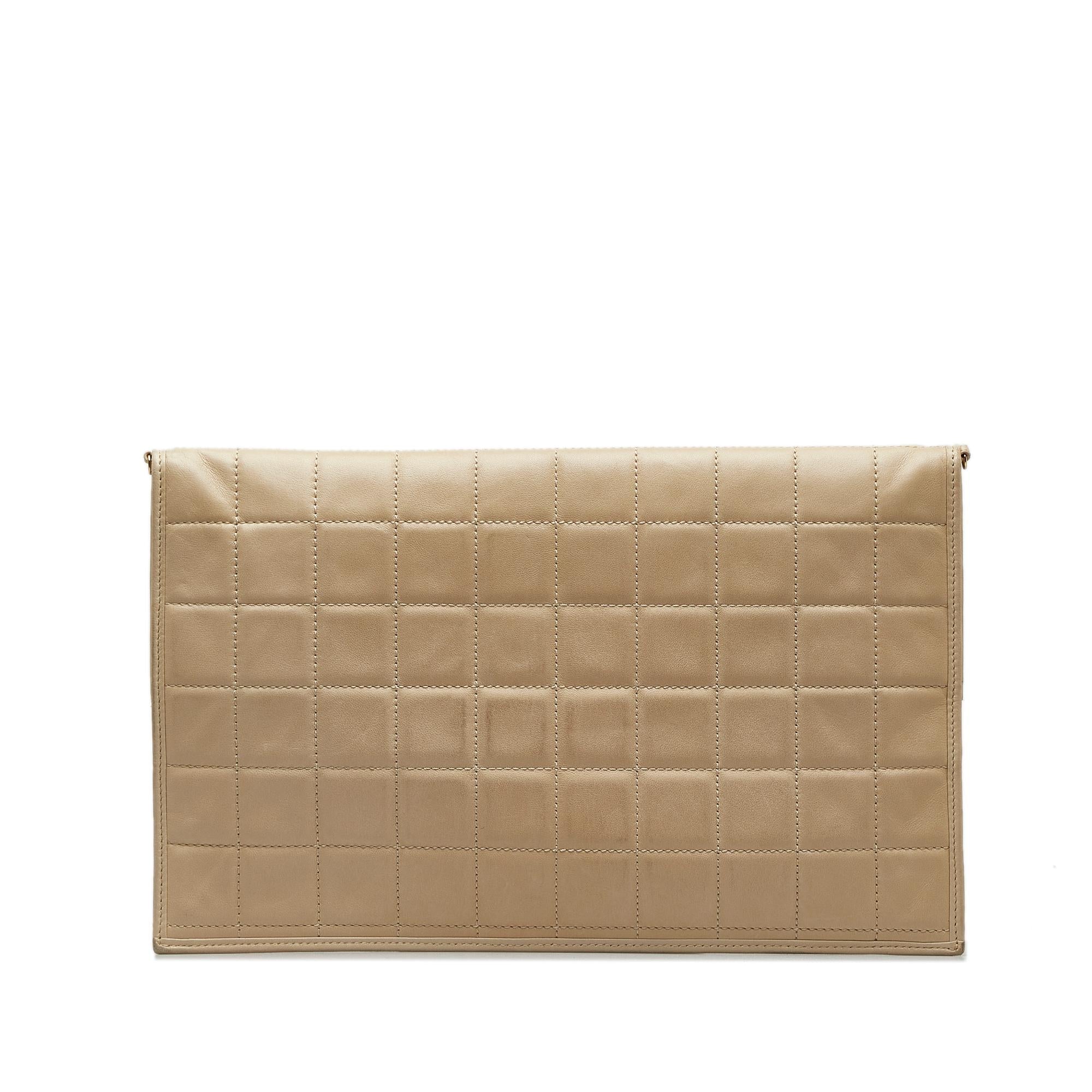 Chanel Choco Bar Fold-Over Satchel (SHG-7erKF6)