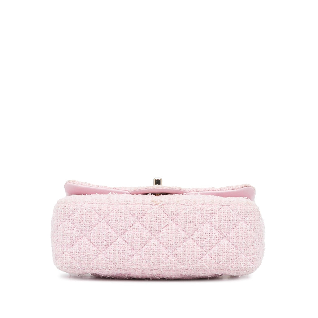 Chanel Classic Mini Rectangular Tweed Flap Bag (SHG-gxVLfm)