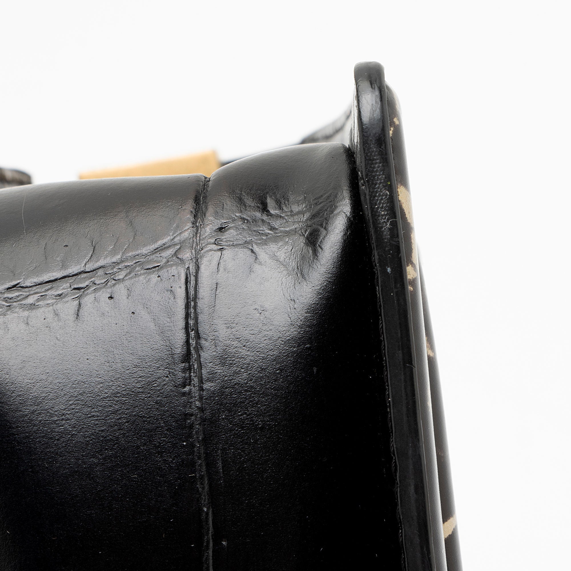 Chanel Croc Embossed Leather Egypt Graffiti Paris-New York Small Boy Bag
