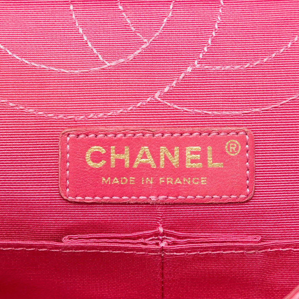 Chanel Croc Quilted Jersey Reissue 2.55 Double Flap 225