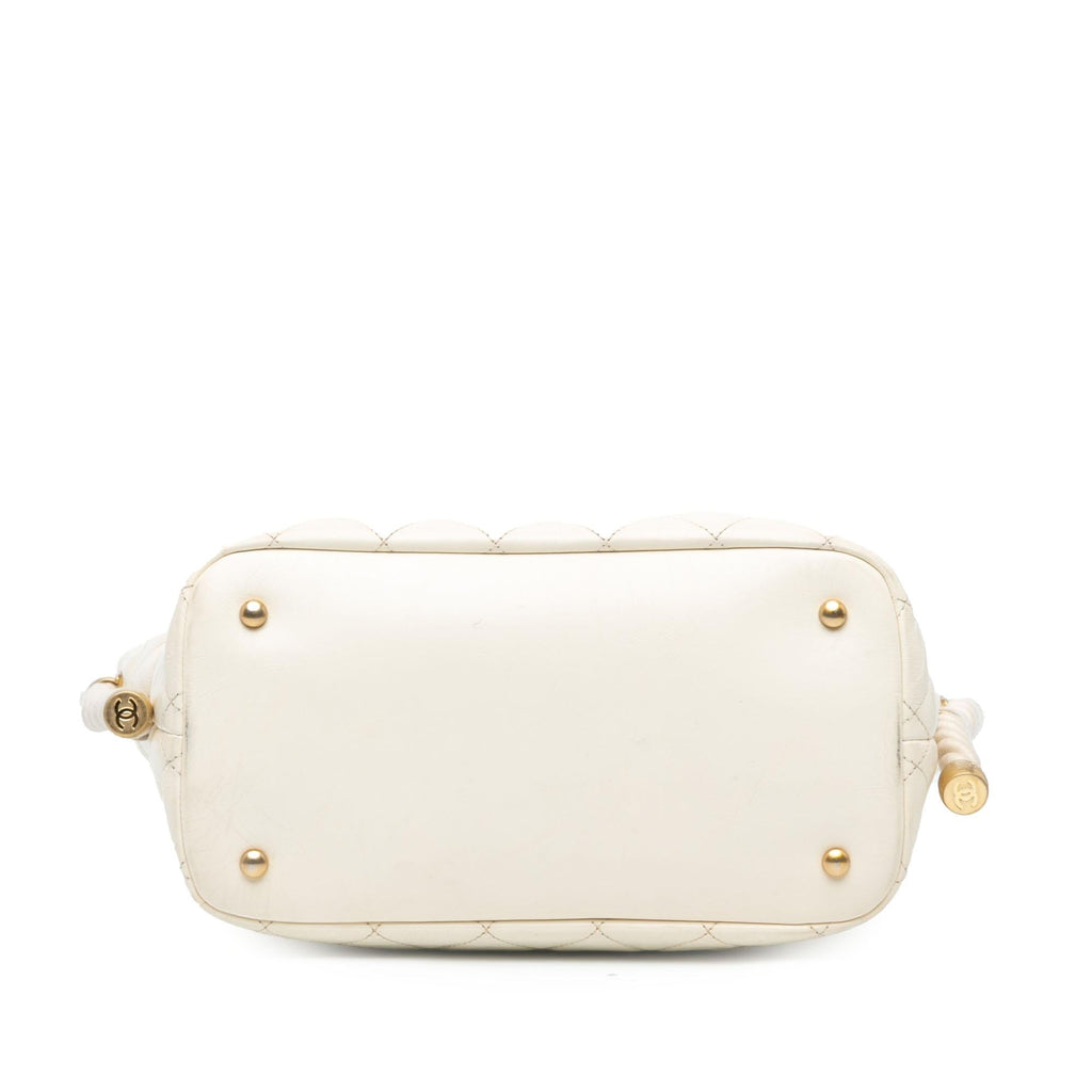 Chanel Crumpled Calfskin En Vogue Rope Satchel