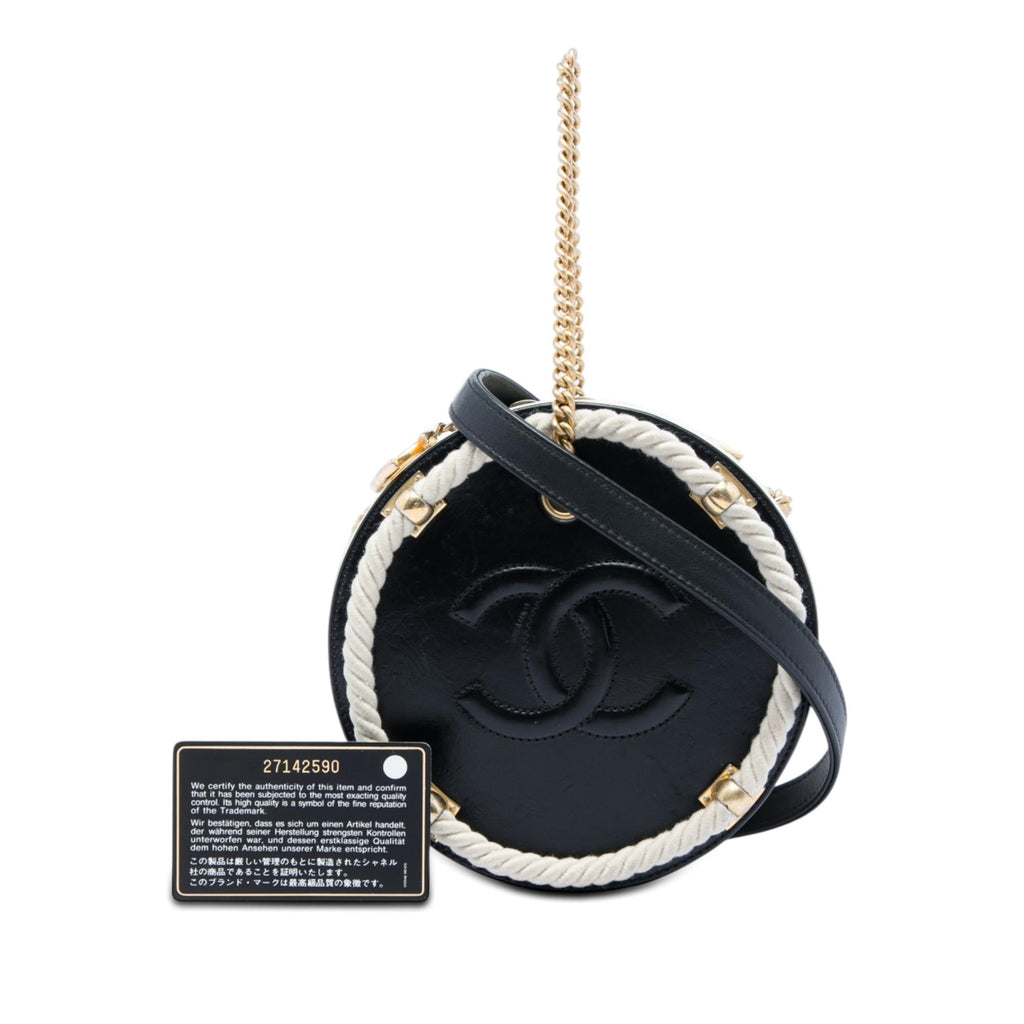 Chanel Crumpled Calfskin En Vogue Round Bag