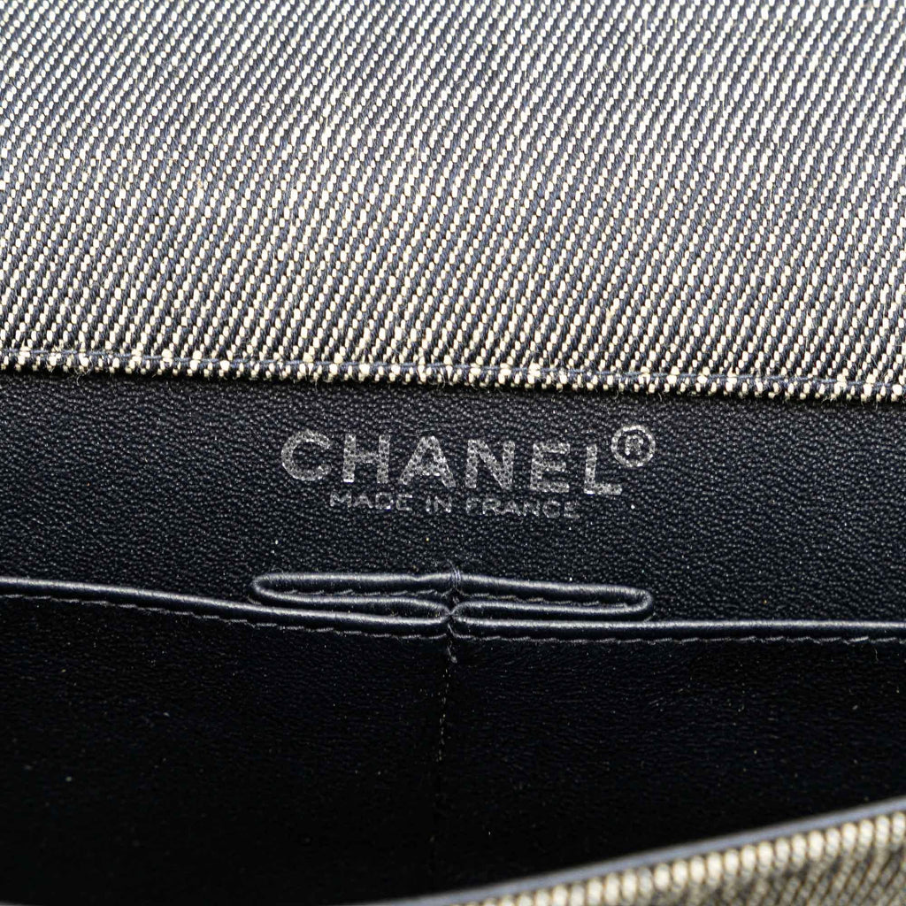Chanel Denim Choco Bar Chain Flap