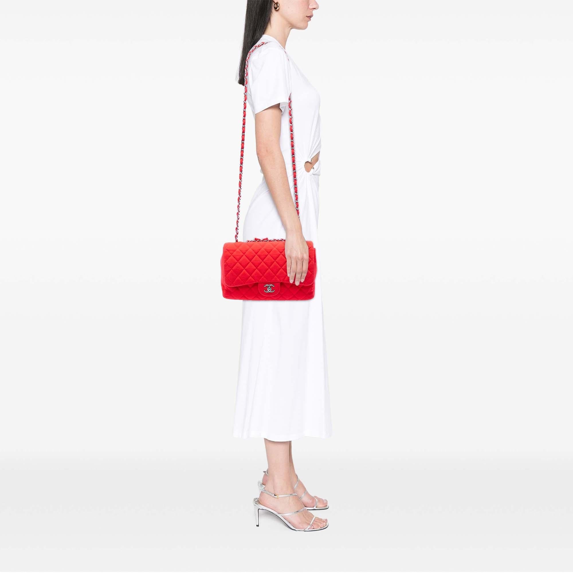 Chanel Jumbo Classic Jersey Single Flap