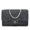 Chanel Jumbo Classic Tweed and Calfskin Single Flap