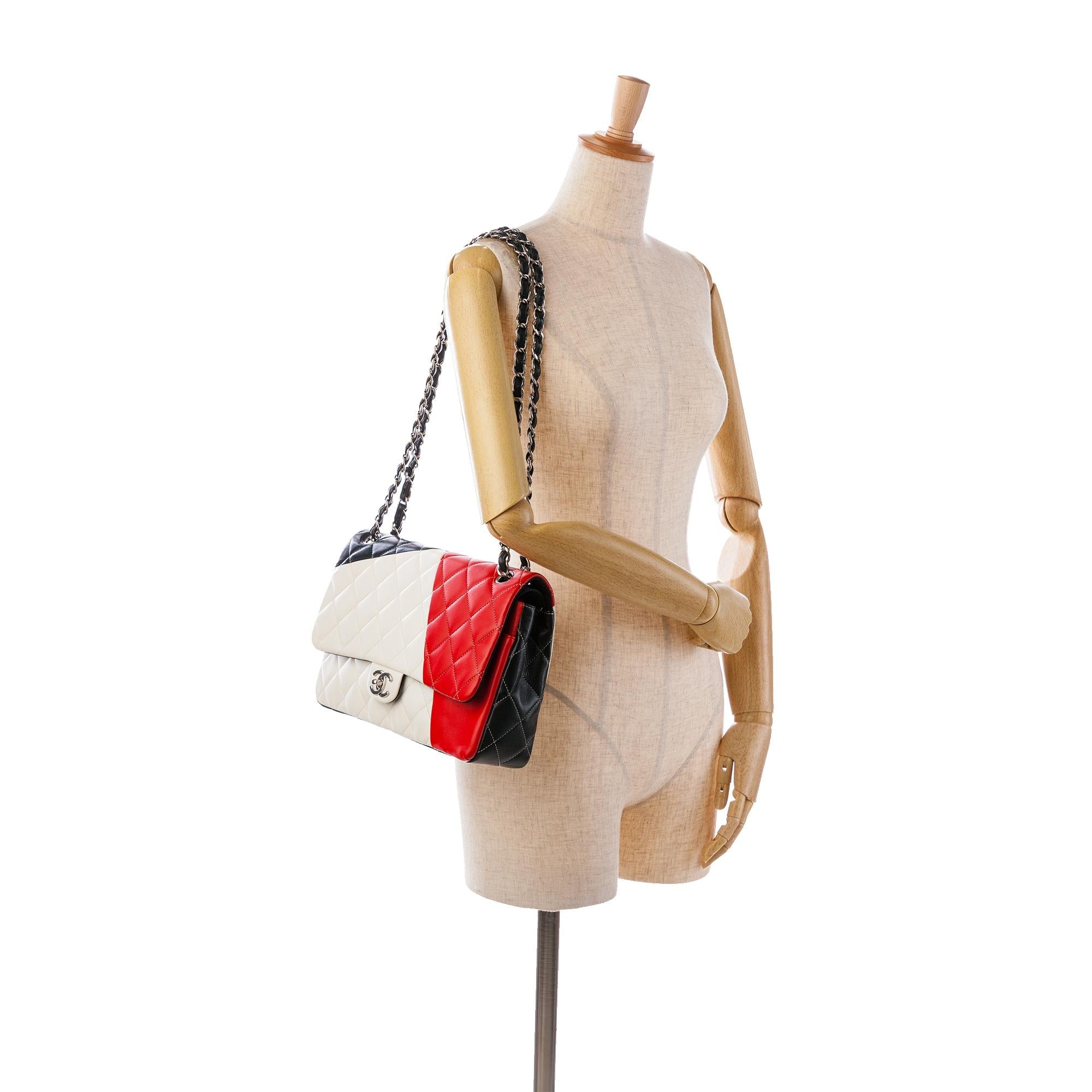 Chanel Jumbo Colorblock Classic Flap Bag (SHG-9TADjH)