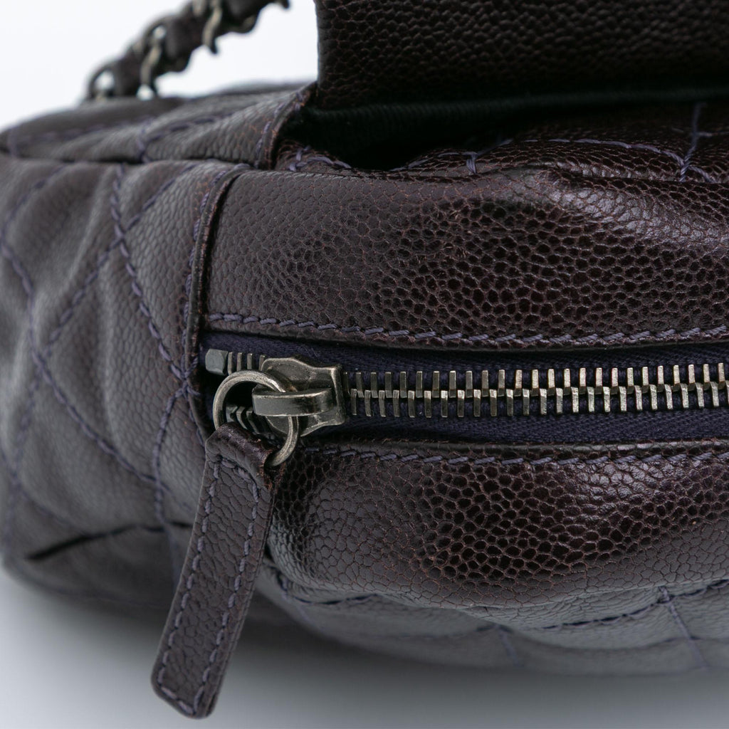 Chanel Jumbo Quilted Caviar Easy Flap