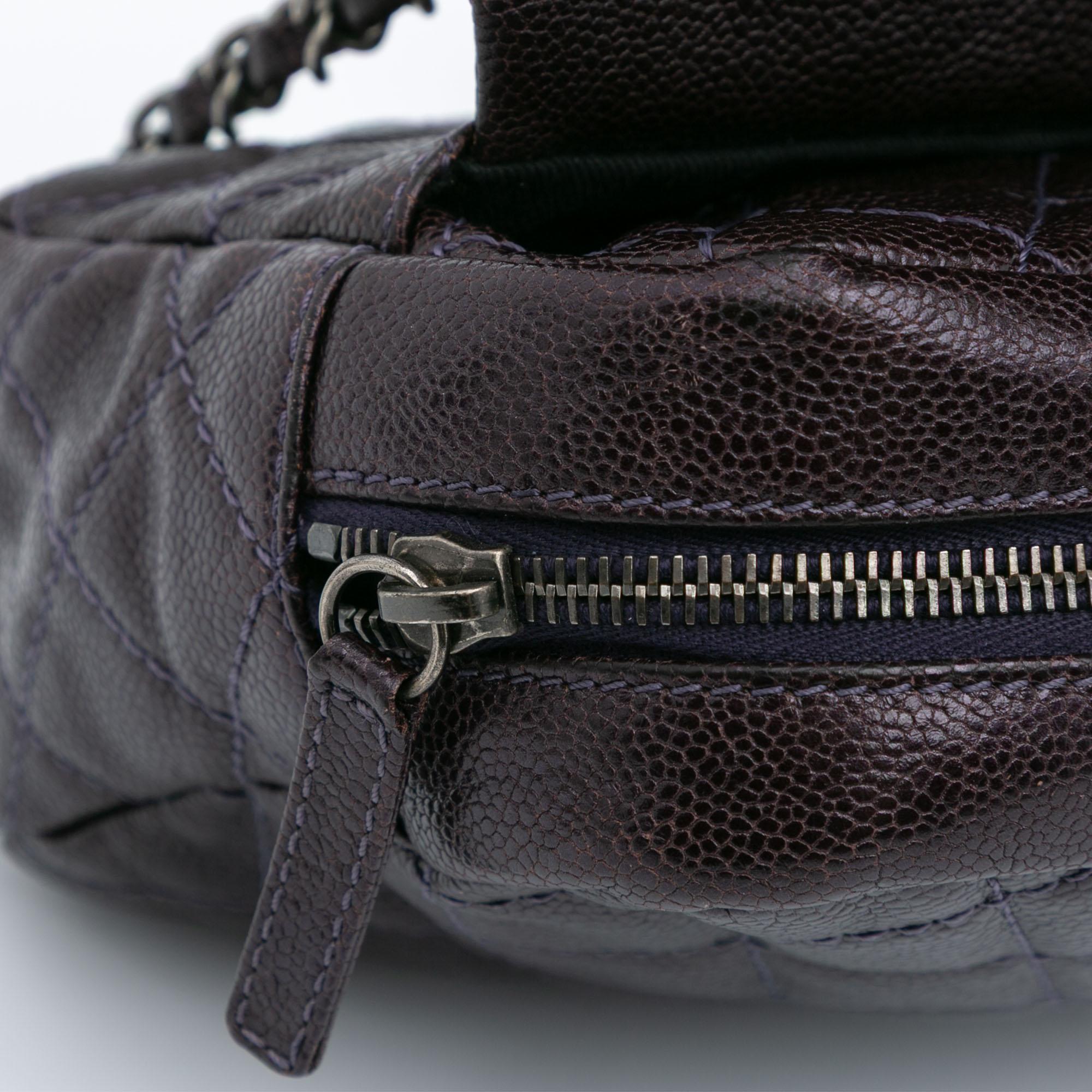 Chanel Jumbo Quilted Caviar Easy Flap
