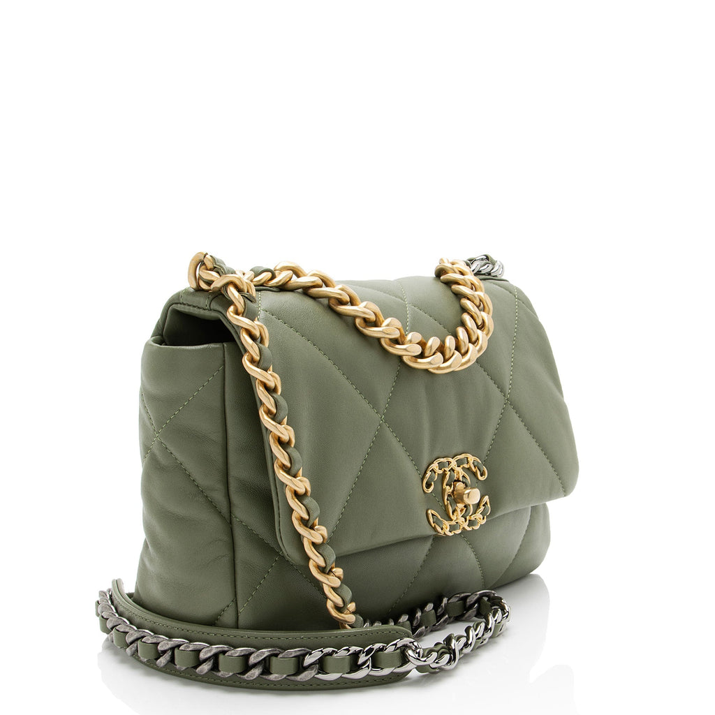 Chanel Lambskin 19 Medium Flap Shoulder Bag