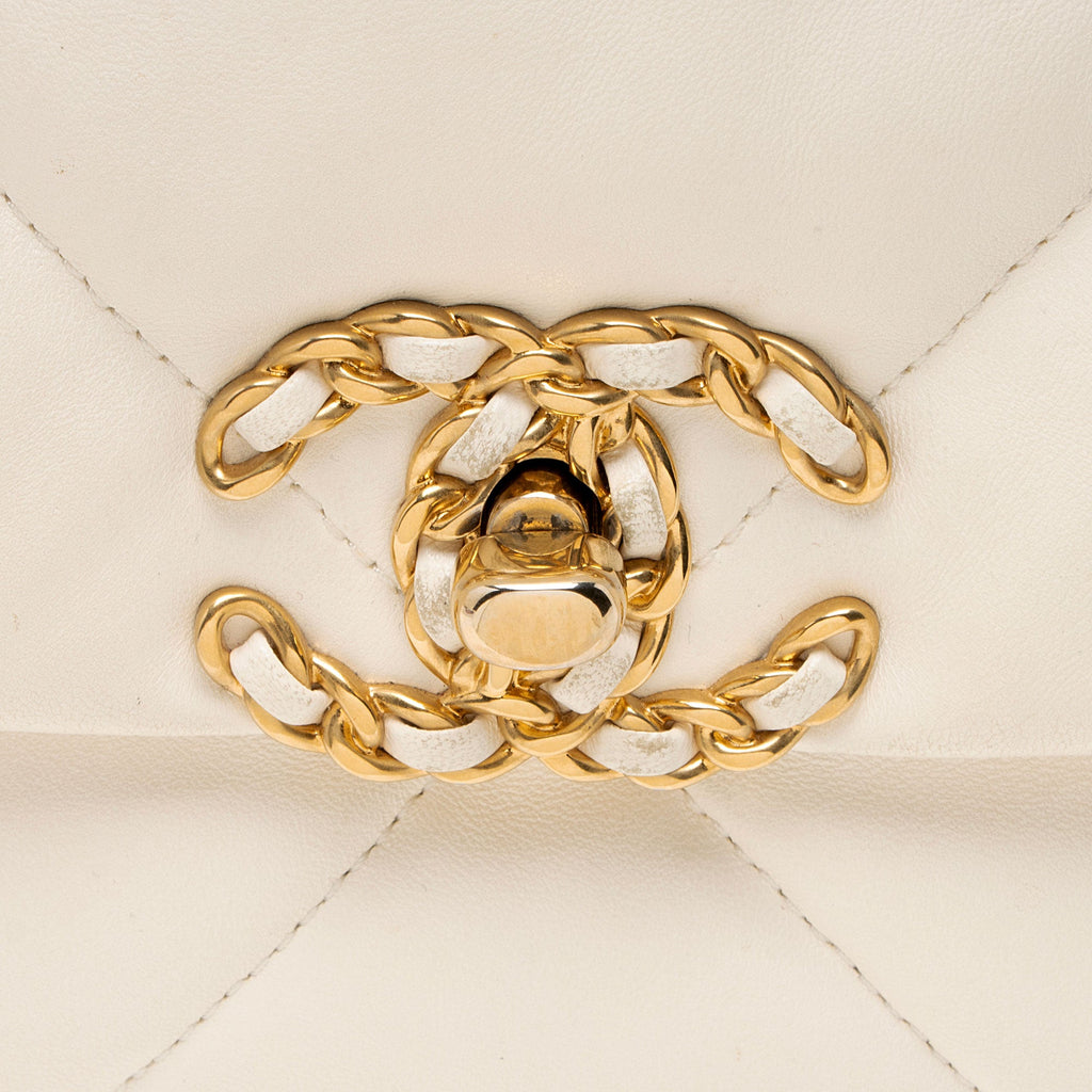 Chanel Lambskin 19 Medium Flap Shoulder Bag