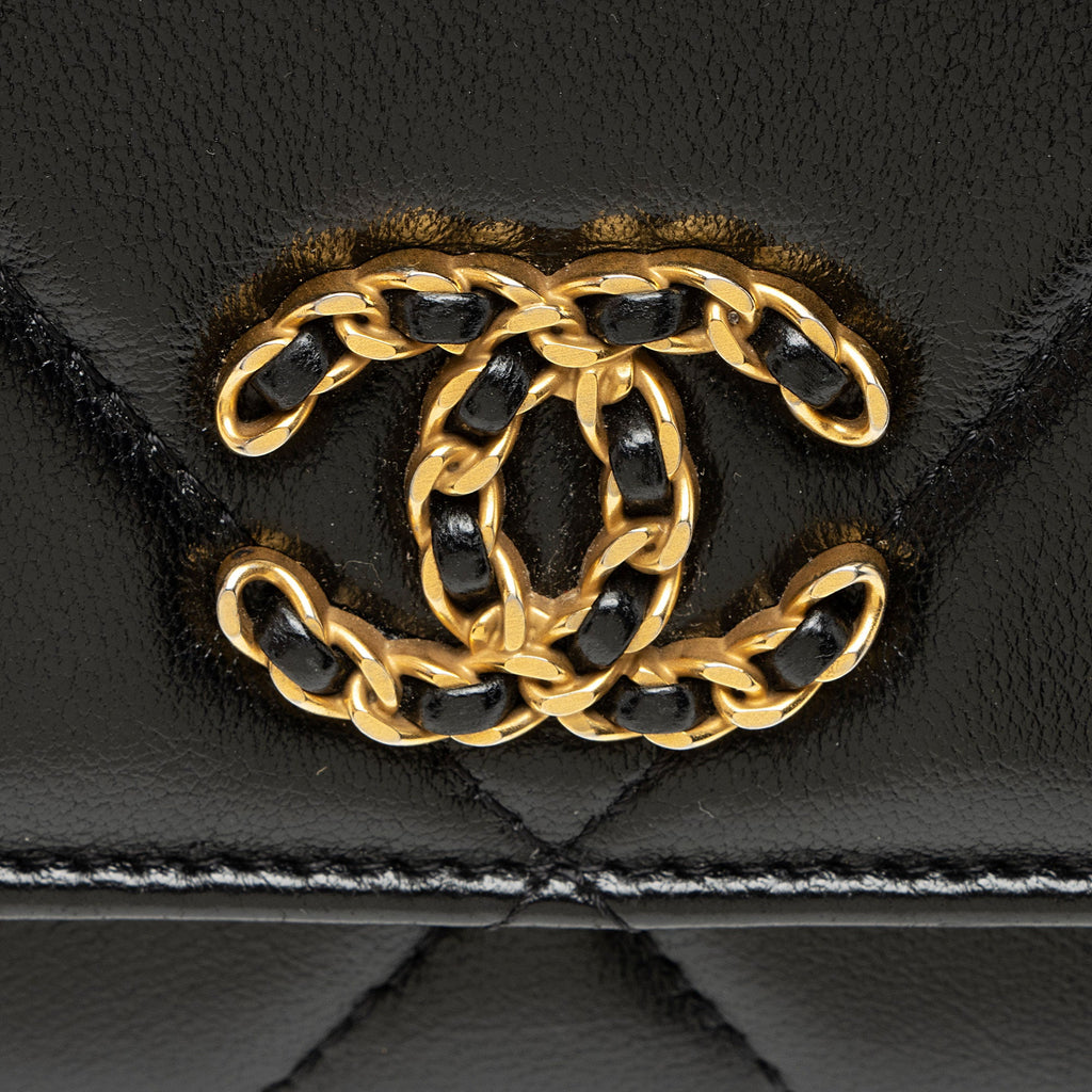 Chanel Lambskin 19 Wallet on Chain