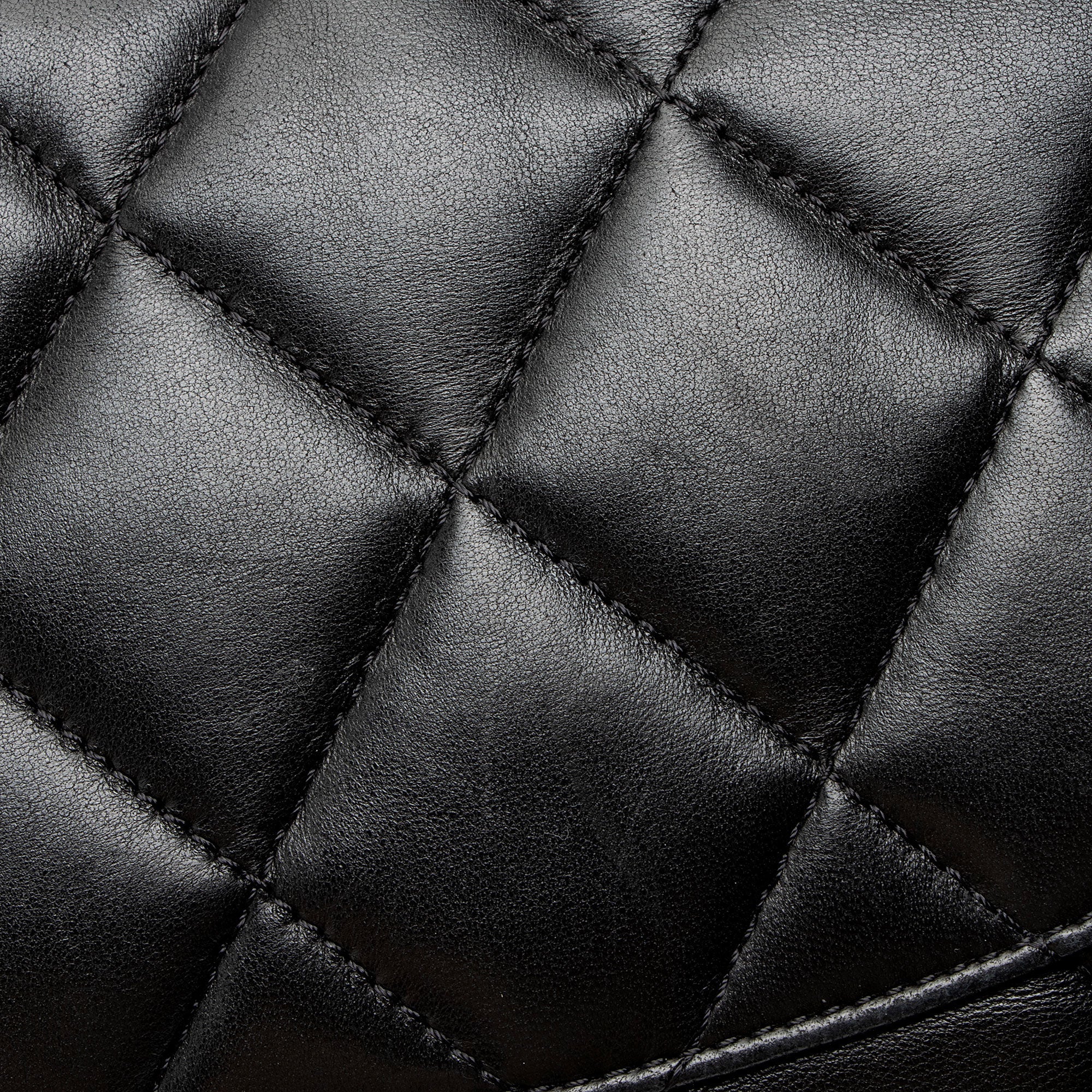 Chanel Lambskin 3 Accordion Maxi Flap Bag