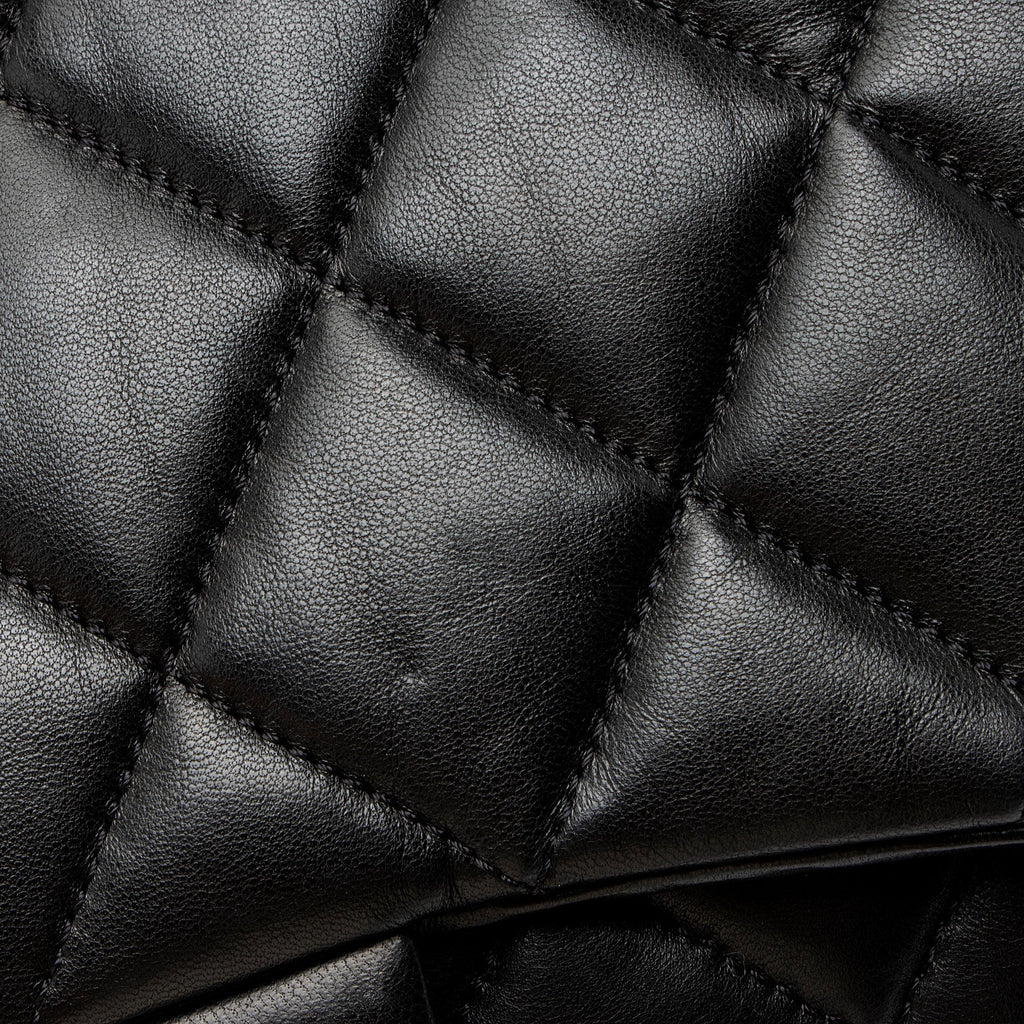 Chanel Lambskin 3 Accordion Maxi Flap Bag