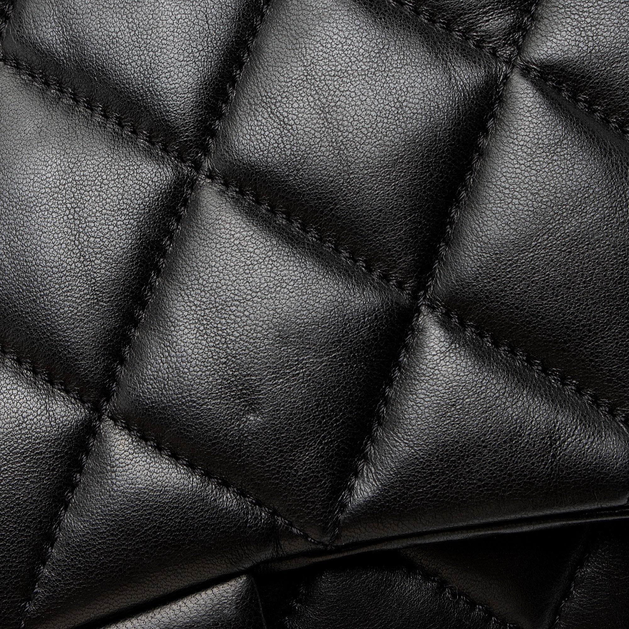Chanel Lambskin 3 Accordion Maxi Flap Bag
