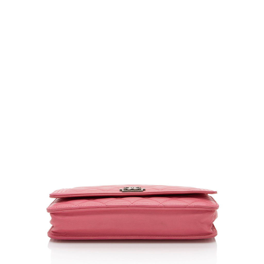 Chanel Lambskin Boy Wallet on Chain