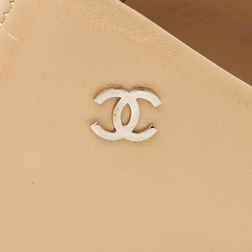 Chanel Lambskin CC Cap Toe Pumps - Size 7.5 / 37.5